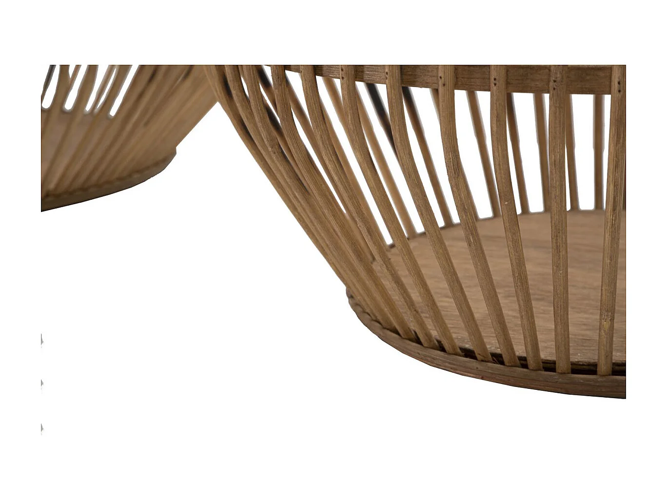 Lot de 2 Paniers Déco "Fuji" 47cm Naturel