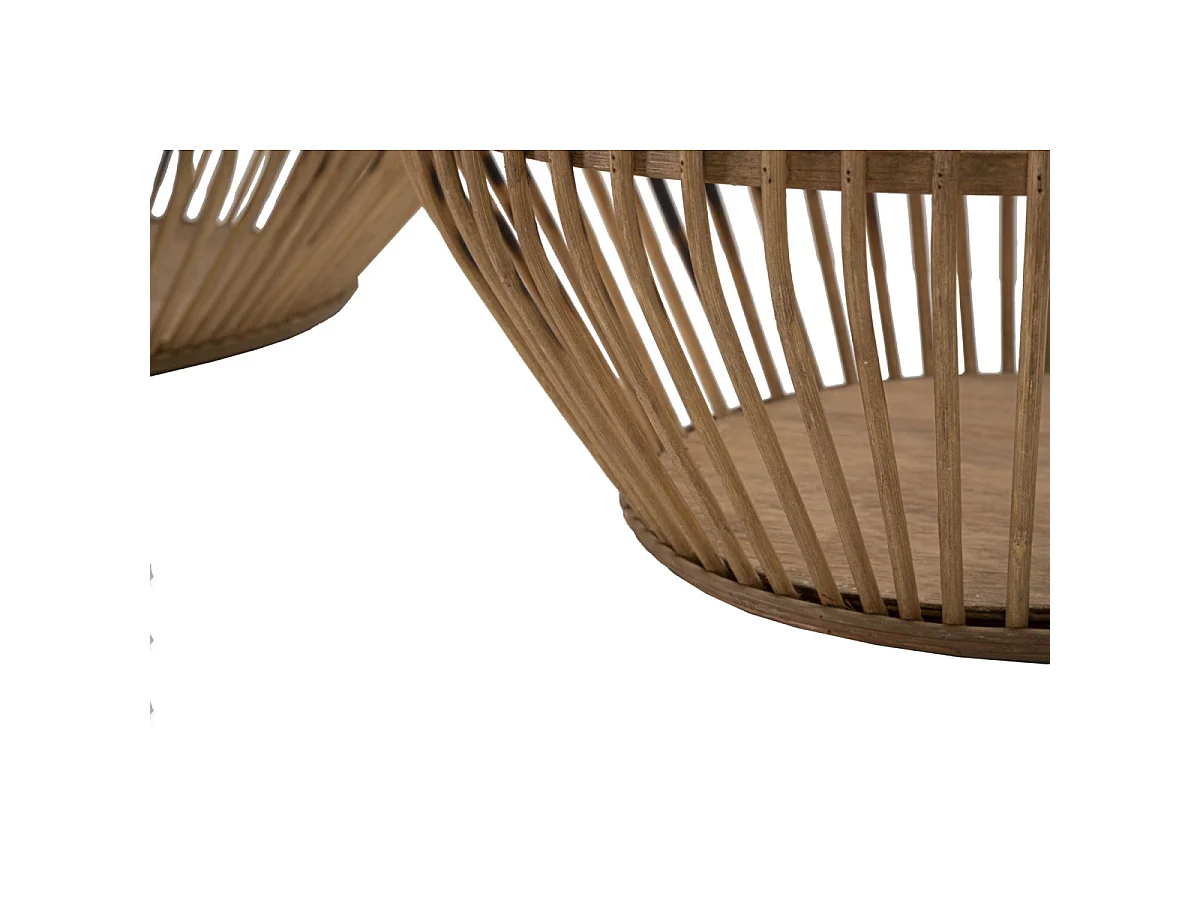 Lot de 2 Paniers Déco "Fuji" 47cm Naturel