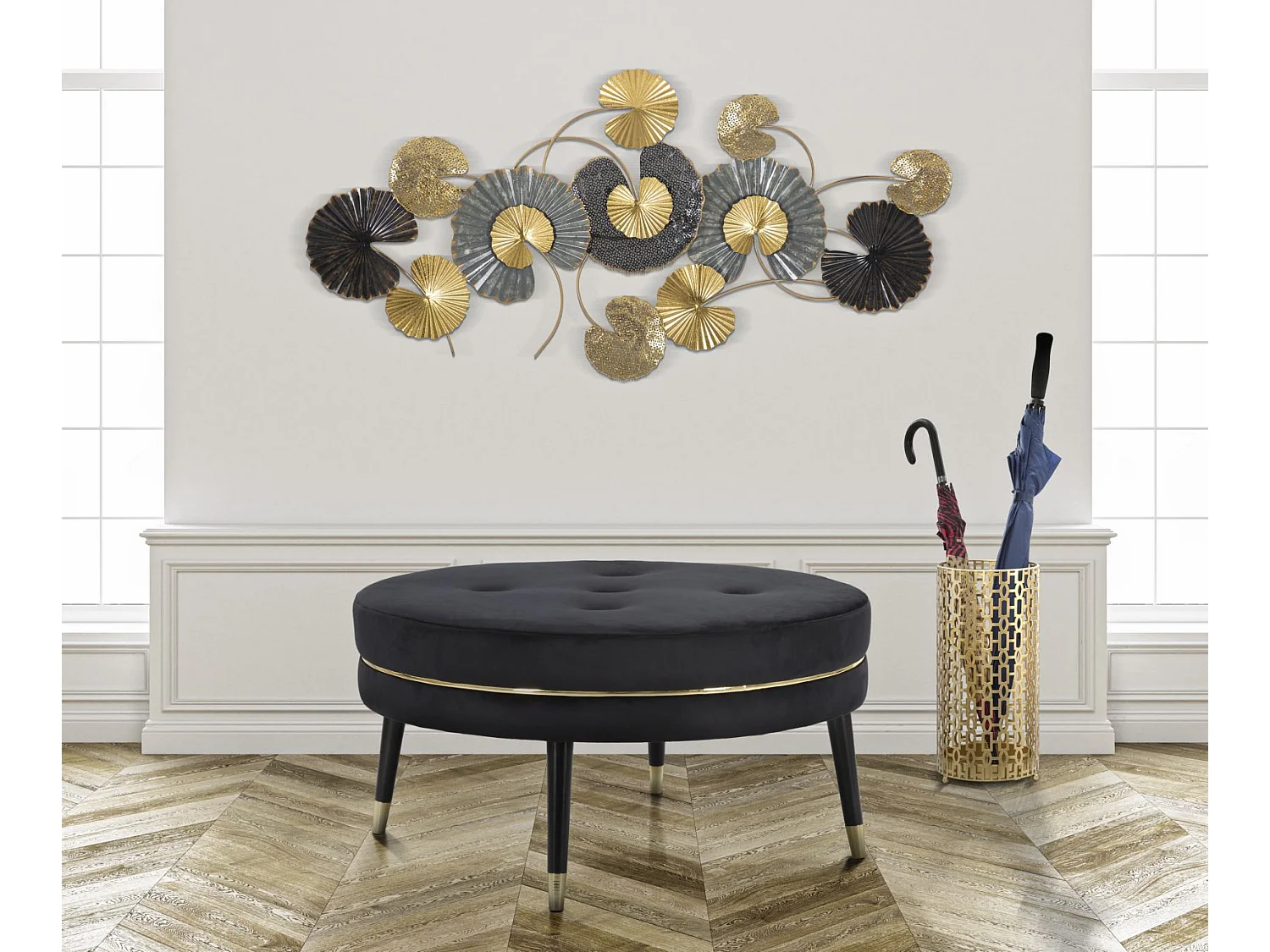 Porte-Parapluies Design "Oblin" 47cm Or