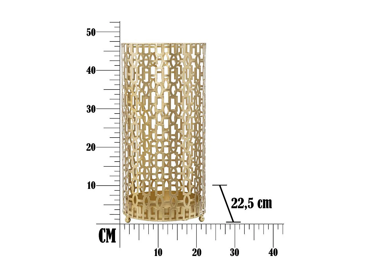 Porte-Parapluies Design "Oblin" 47cm Or