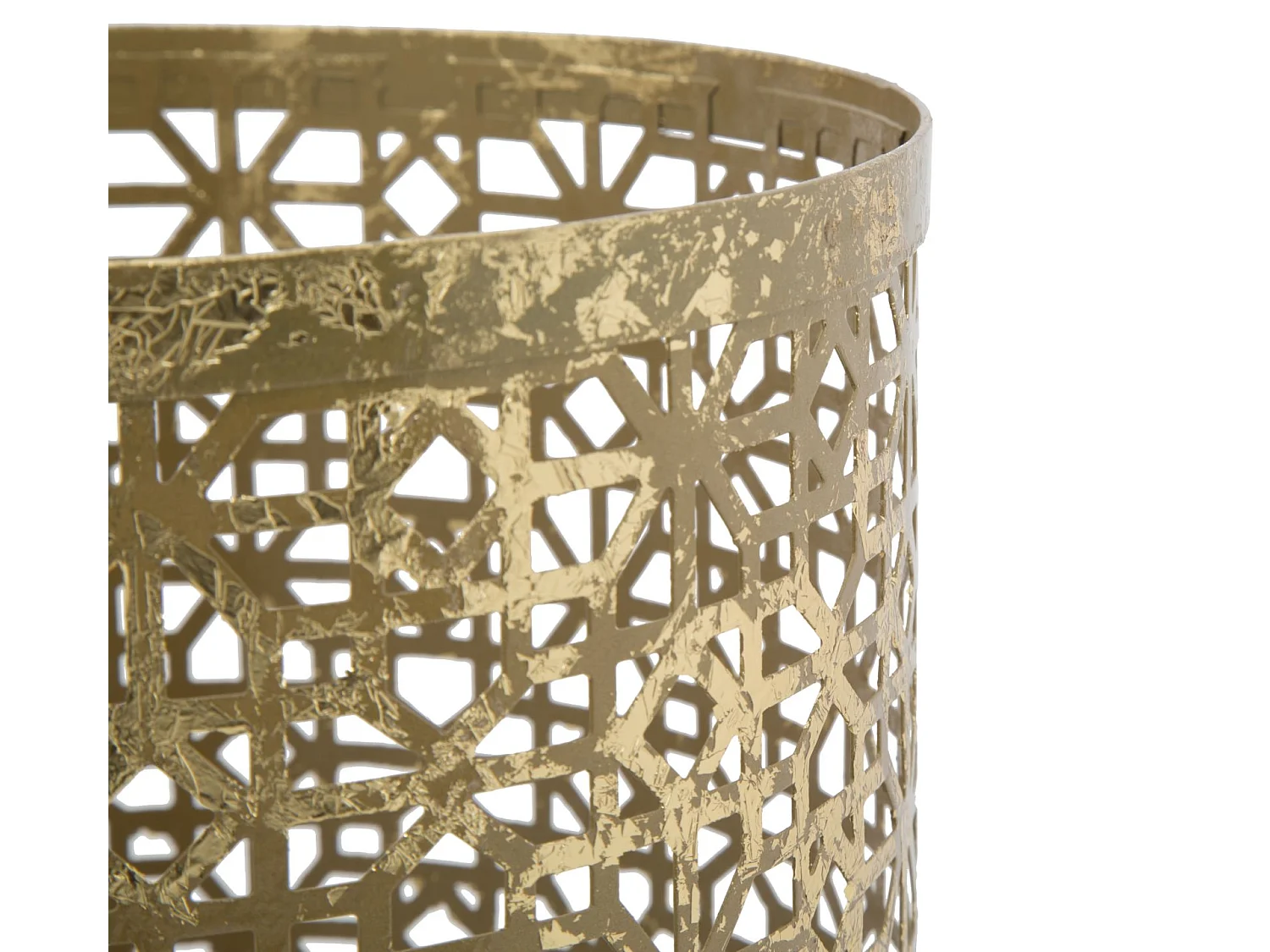 Portaombrelli intagliato in metallo dorato Ø cm 24x42