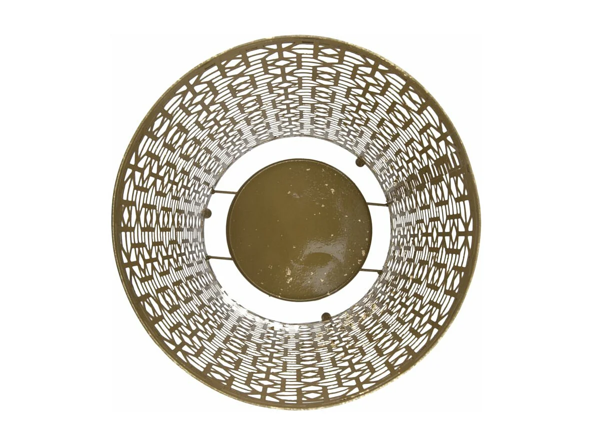 Portaombrelli intagliato in metallo dorato Ø cm 24x42