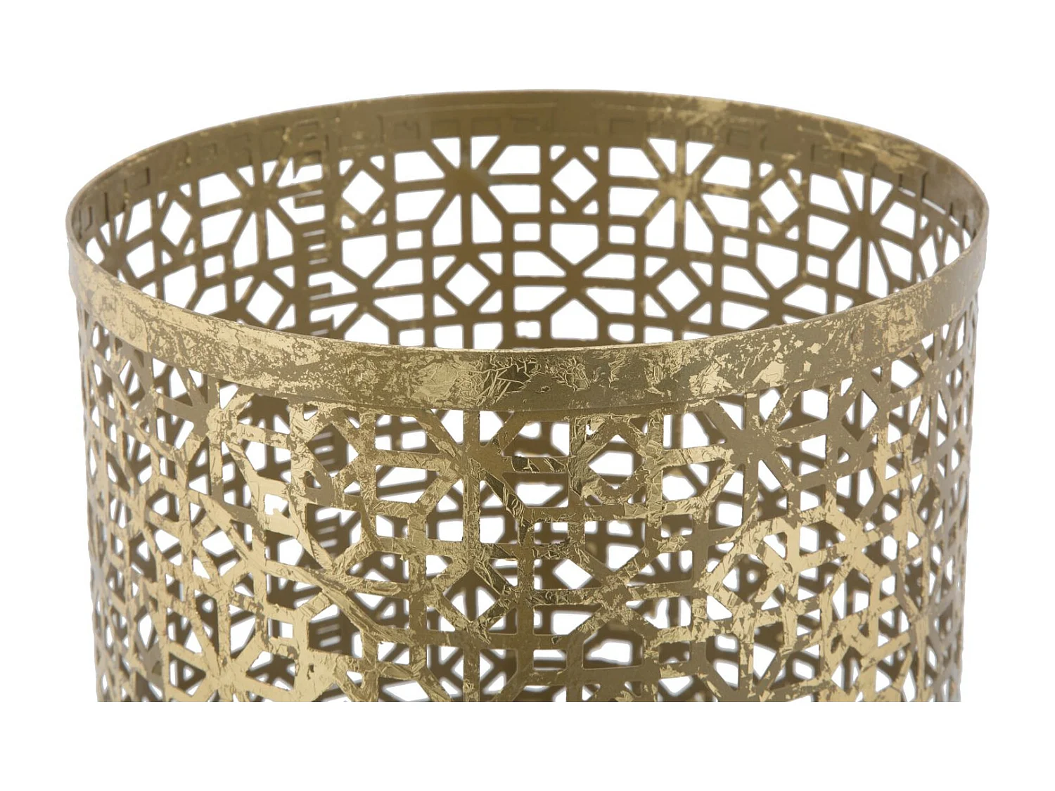 Portaombrelli intagliato in metallo dorato Ø cm 24x42