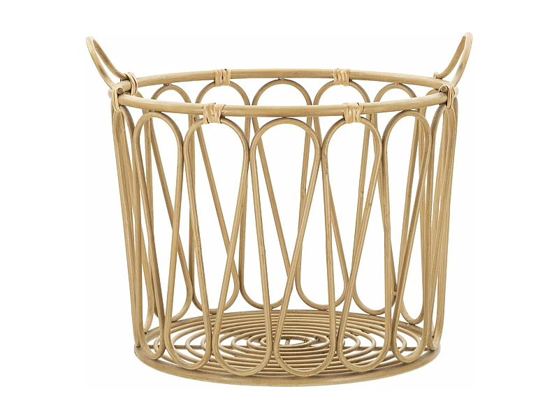 Panier de Rangement en Métal "Panama" 49cm Naturel