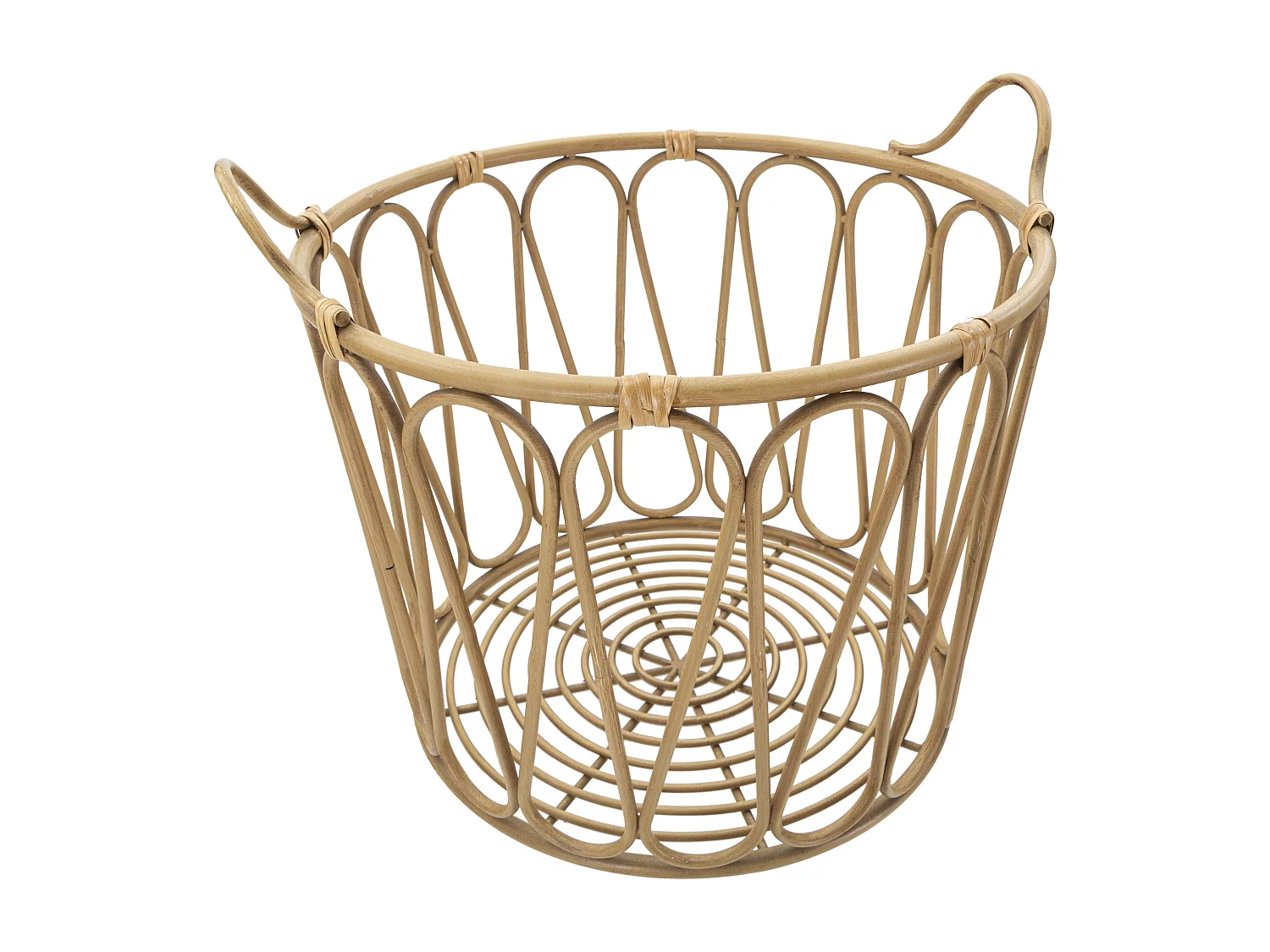 Panier de Rangement en Métal "Panama" 49cm Naturel