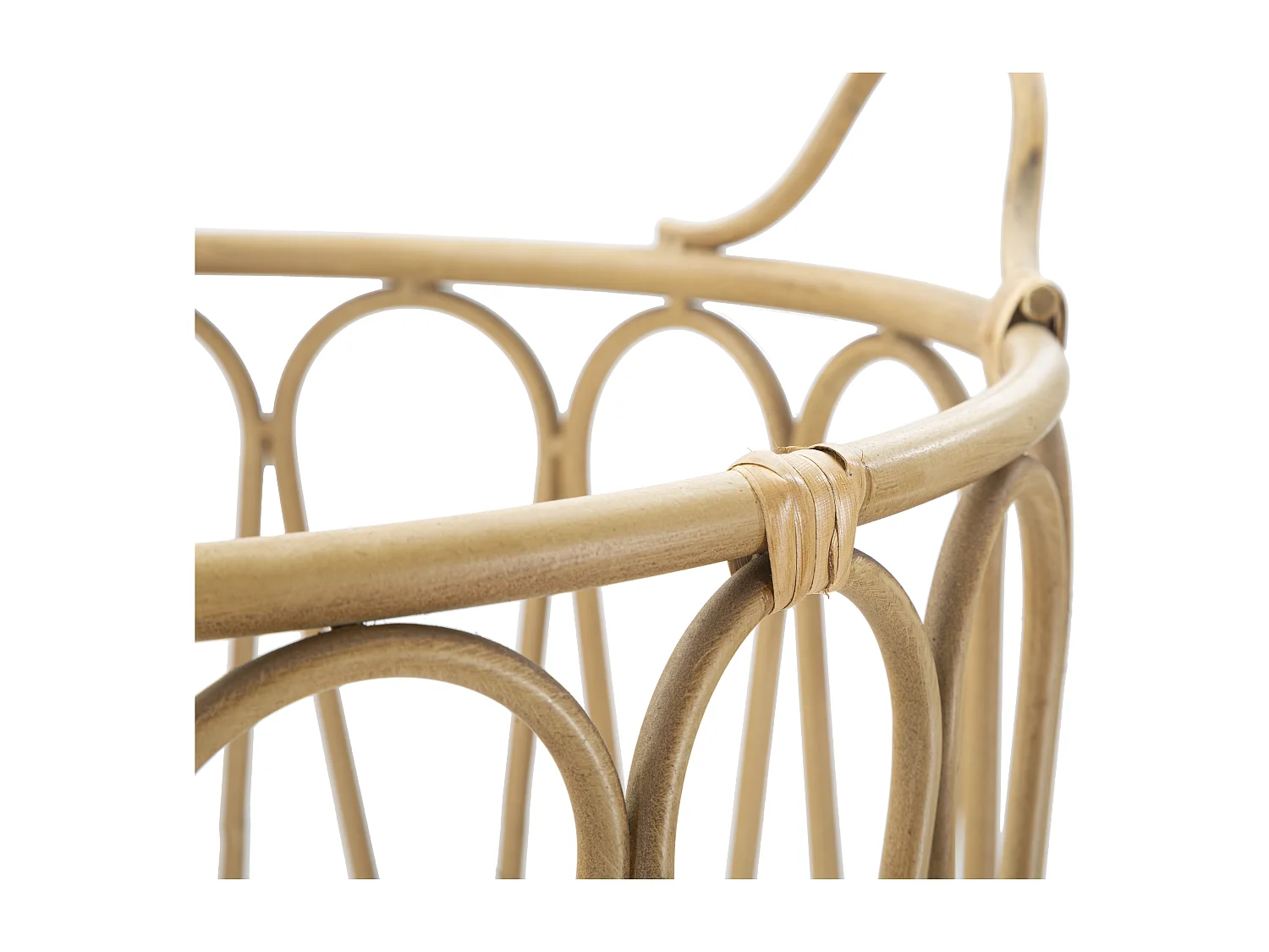 Panier de Rangement en Métal "Panama" 49cm Naturel