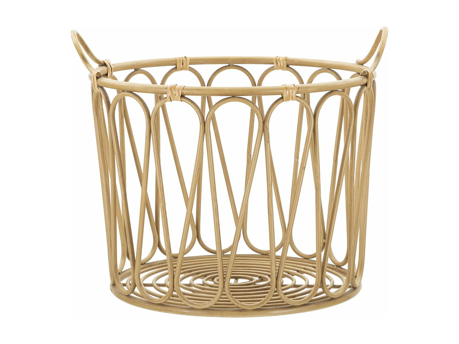 Panier de Rangement en Métal "Panama" 49cm Naturel