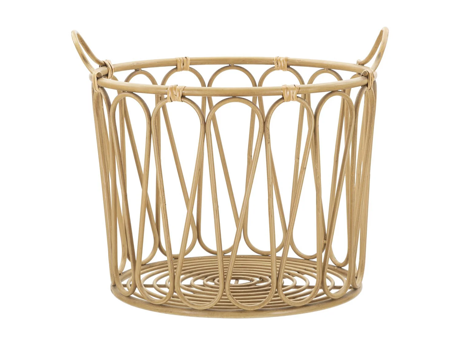 Panier de Rangement en Métal "Panama" 49cm Naturel