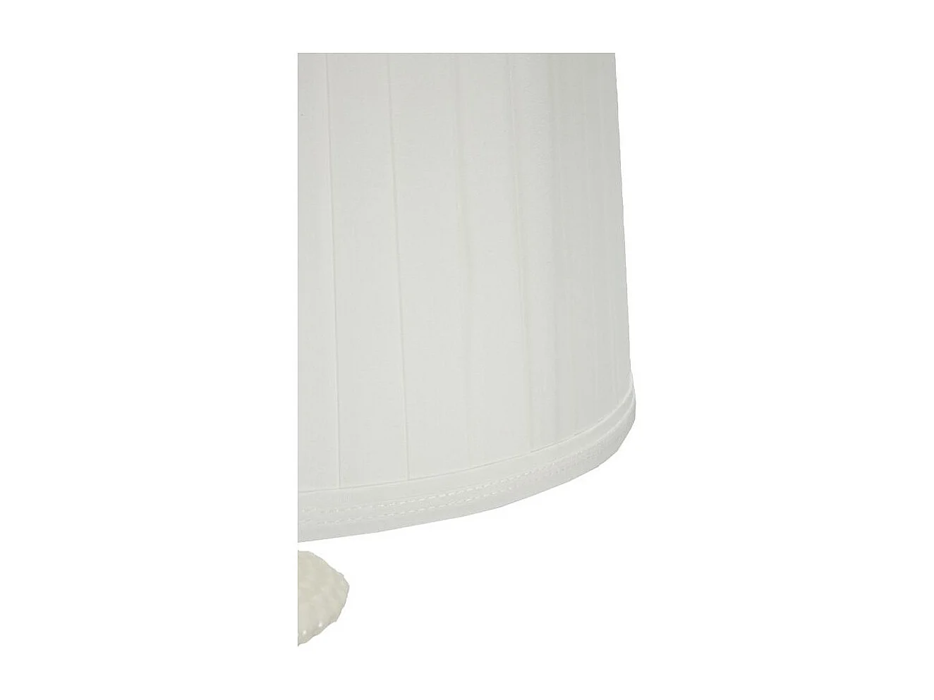 Lampe à Poser en Céramique "Caserta" 57cm Blanc & Or