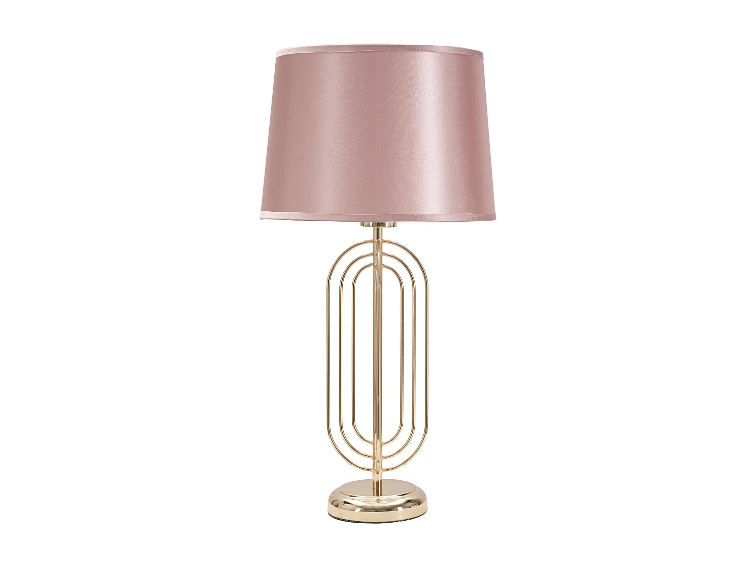 Lampe à Poser Design en Métal "Krista" 55cm Rose & Or