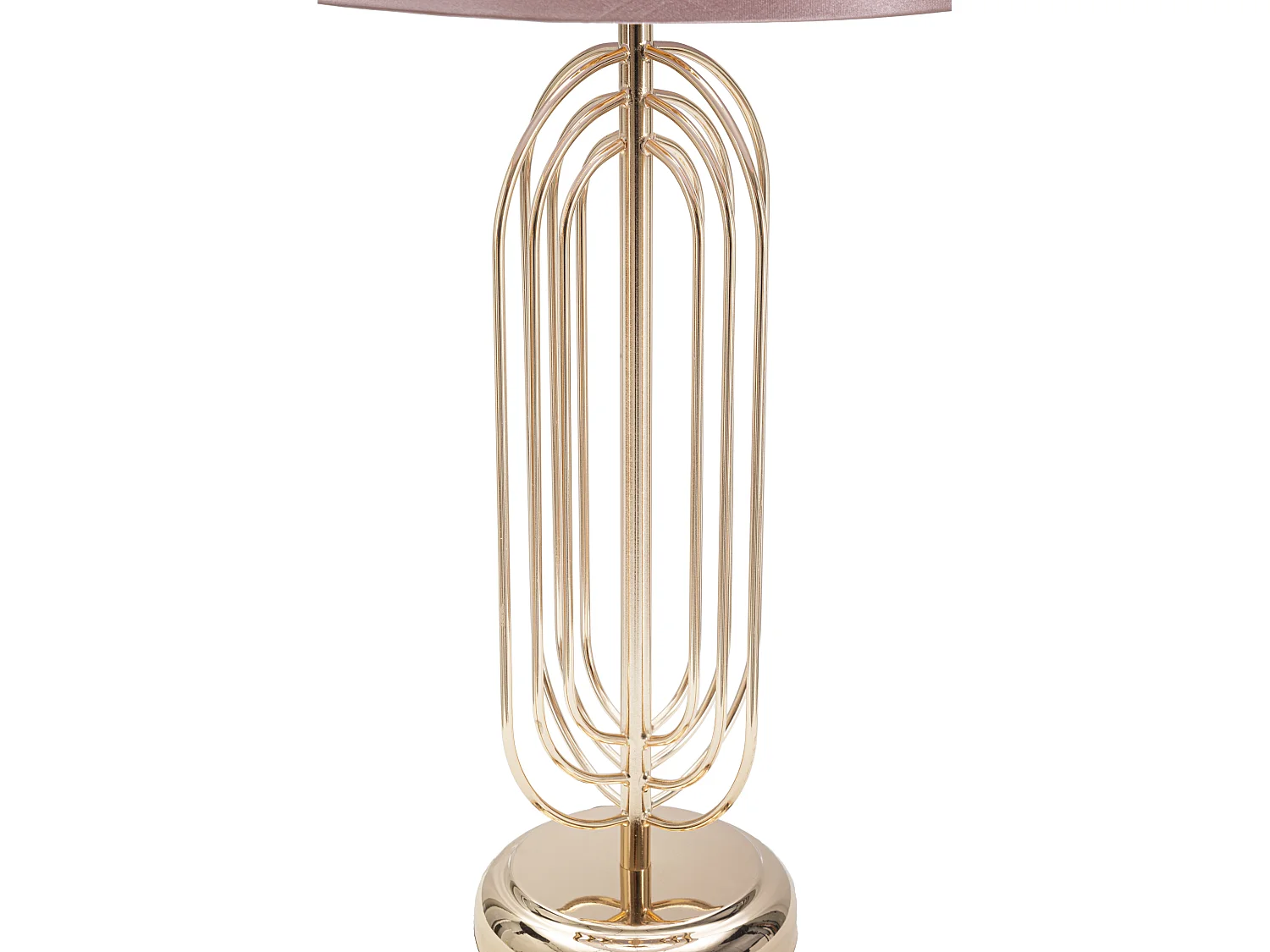 Lampe à Poser Design en Métal "Krista" 55cm Rose & Or
