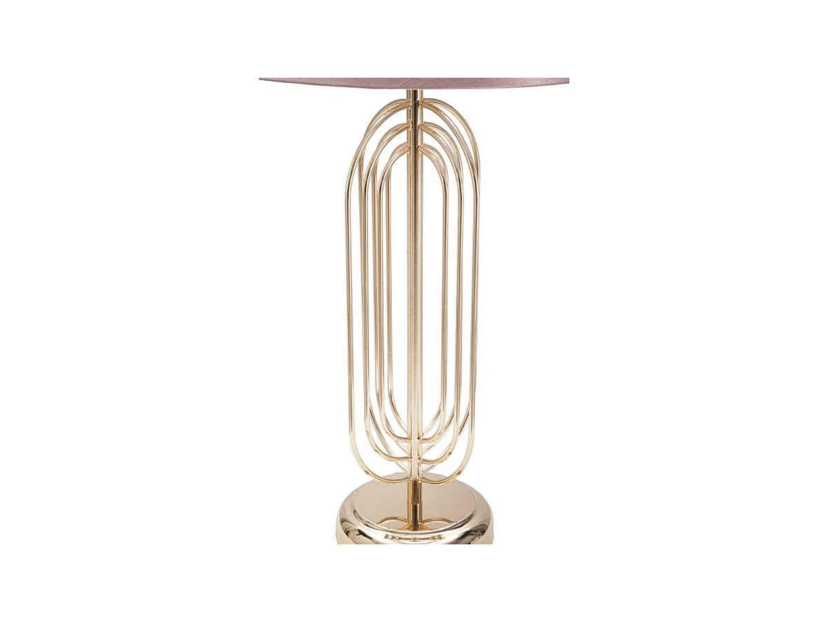 Lampe à Poser Design en Métal "Krista" 55cm Rose & Or