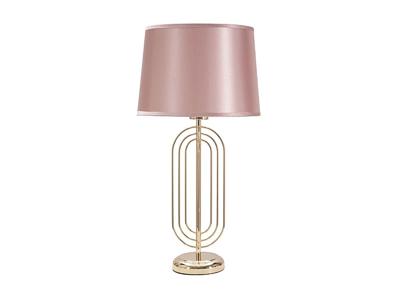 Lampe à Poser Design en Métal "Krista" 55cm Rose & Or
