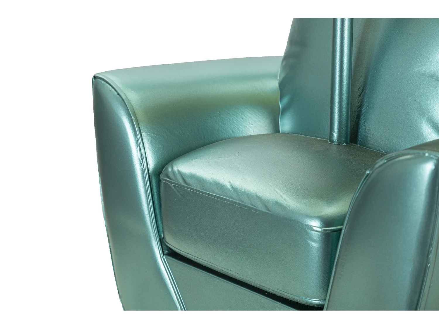 Lampada da tavolo poltrona in resina blu Ø cm 26x43