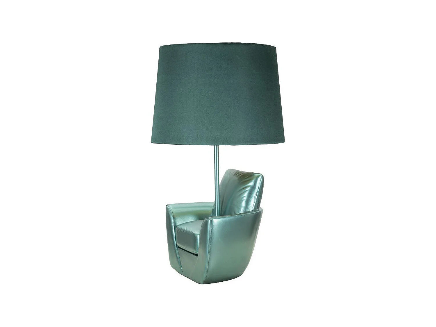 Lampe à Poser Déco "Midcentury" 43cm Turquoise