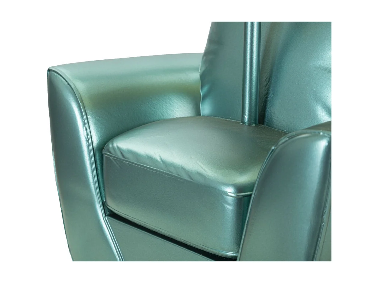 Lampe à Poser Déco "Midcentury" 43cm Turquoise