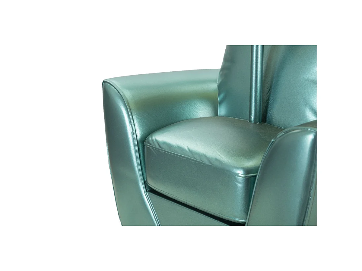 Lampe à Poser Déco "Midcentury" 43cm Turquoise