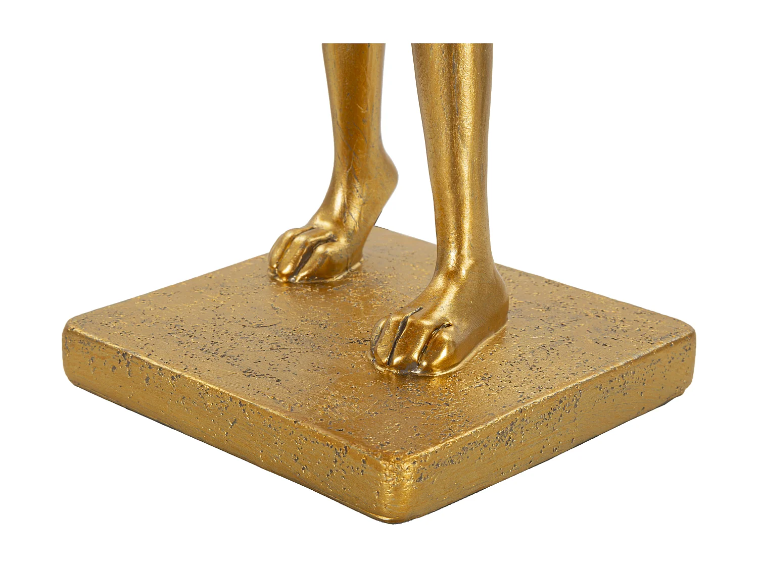 Lampada da tavolo in resina dorata cm 26x16x47