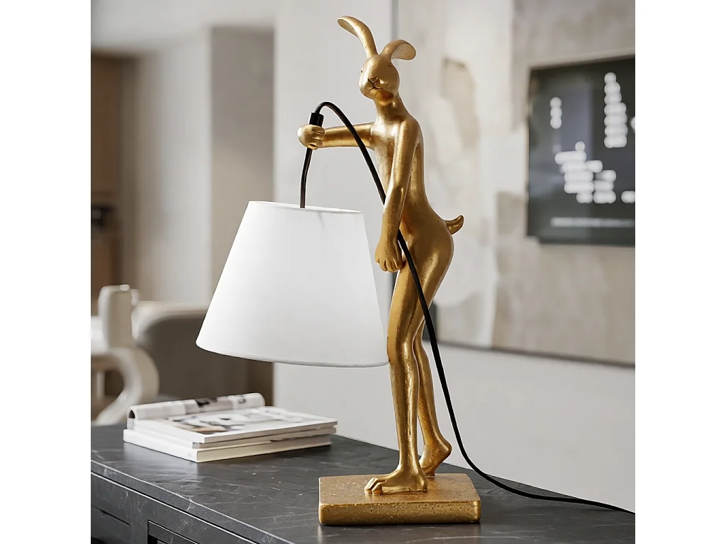 Dekorative Tischlampe mit Lampenschirm Rabbit