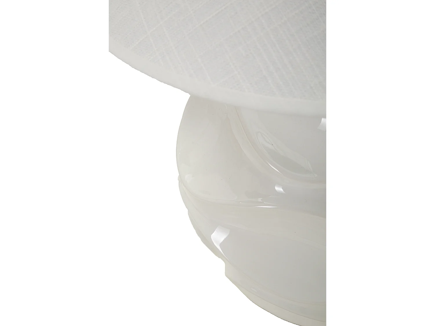 Lampada da tavolo in ceramica bianca Ø cm 30x42