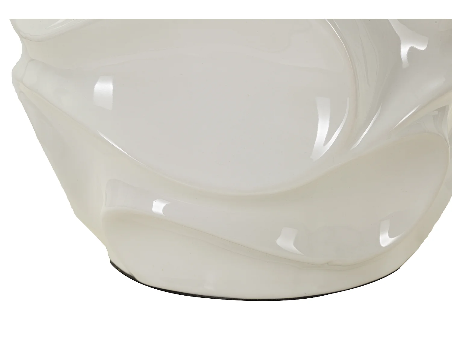 Lampada da tavolo in ceramica bianca Ø cm 30x42