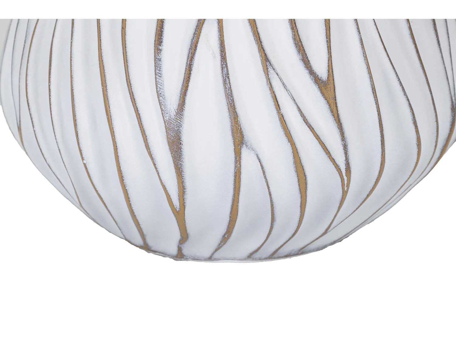 Lampe à Poser en Résine "Honduras" 48cm Blanc & Naturel