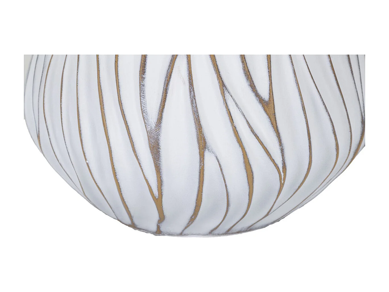 Lampe à Poser en Résine "Honduras" 48cm Blanc & Naturel
