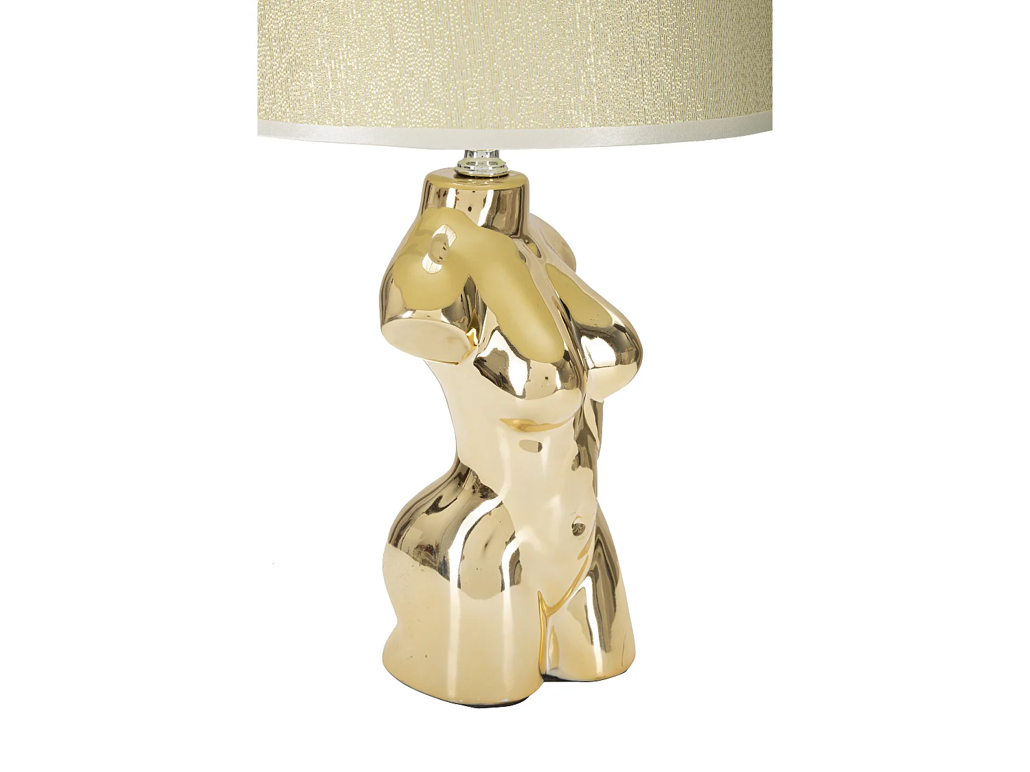 Lampe à Poser en Céramique "Woman" 42cm Or