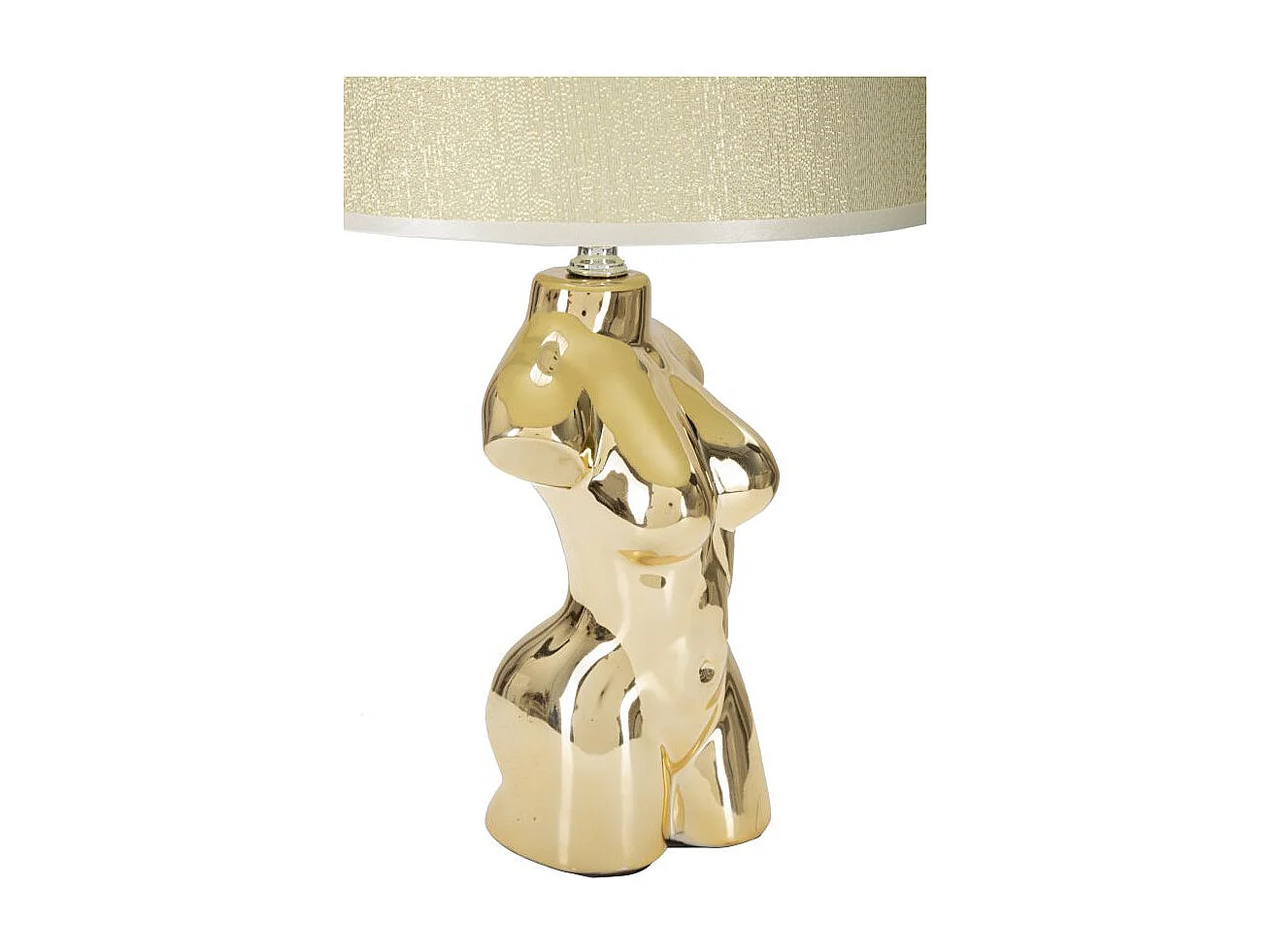 Lampe à Poser en Céramique "Woman" 42cm Or