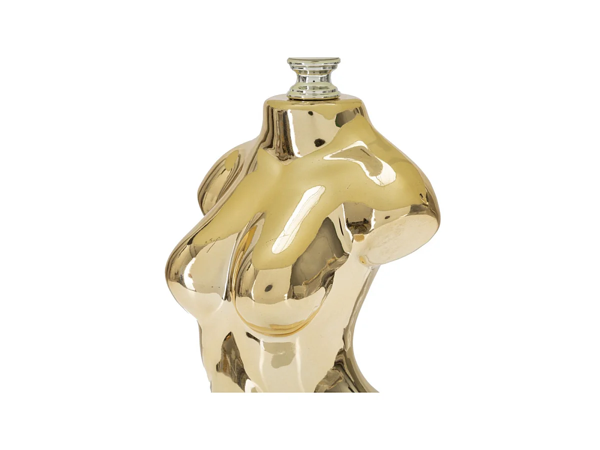 Lampa stołowa Glam Woman, kolor złoty, ceramika, 25 x 25 x 39,5 cm, 1 x E27, max. 40 W