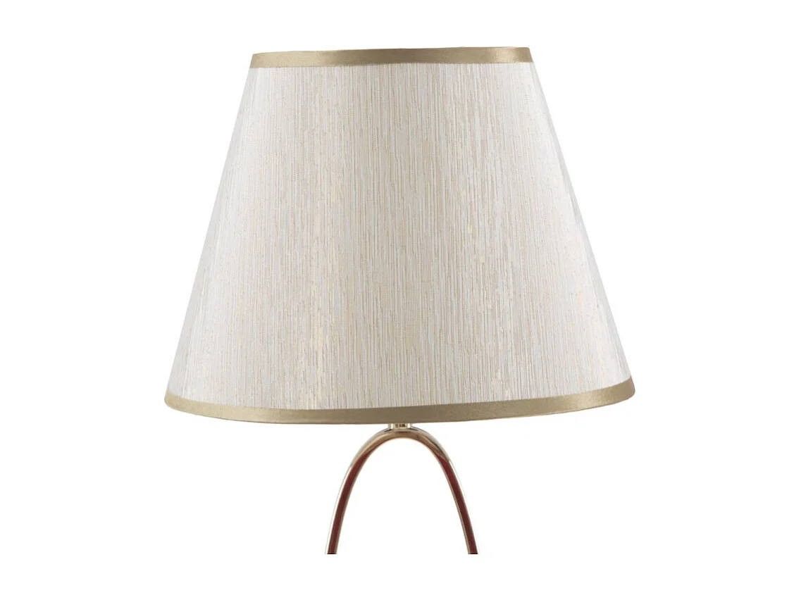 Lampe à Poser en Métal "Flush" 47cm Crème & Or