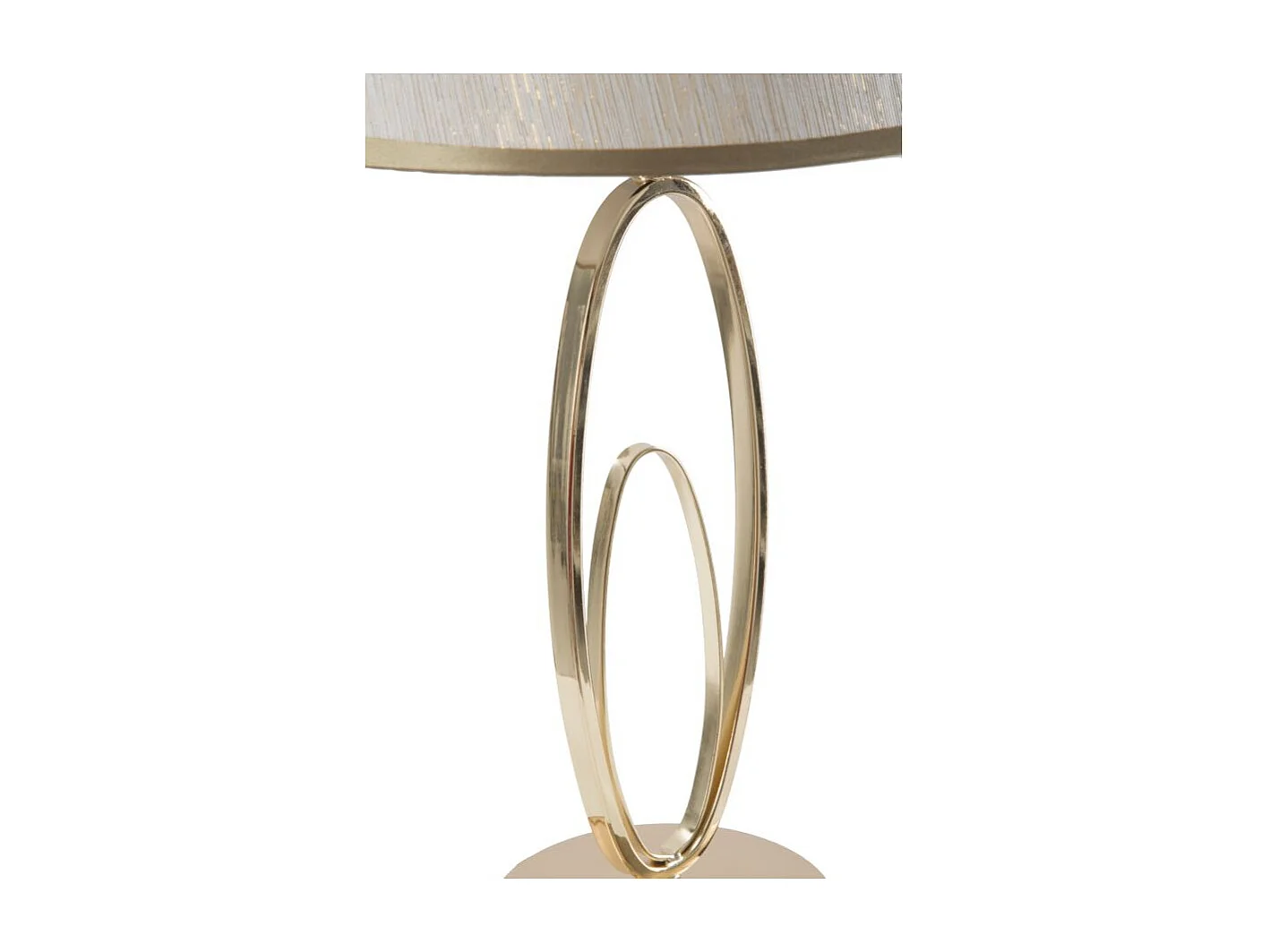 Lampe à Poser en Métal "Flush" 47cm Crème & Or