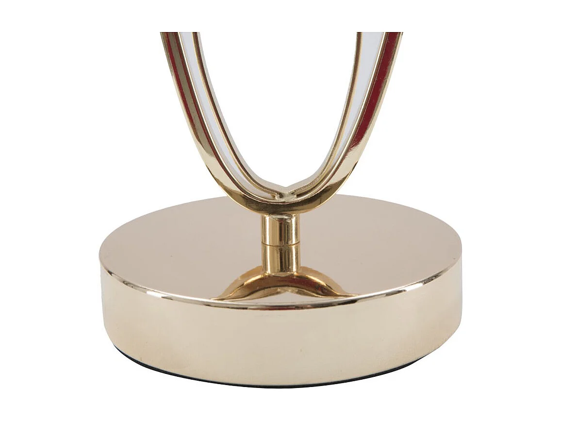 Lampe à Poser en Métal "Flush" 47cm Crème & Or