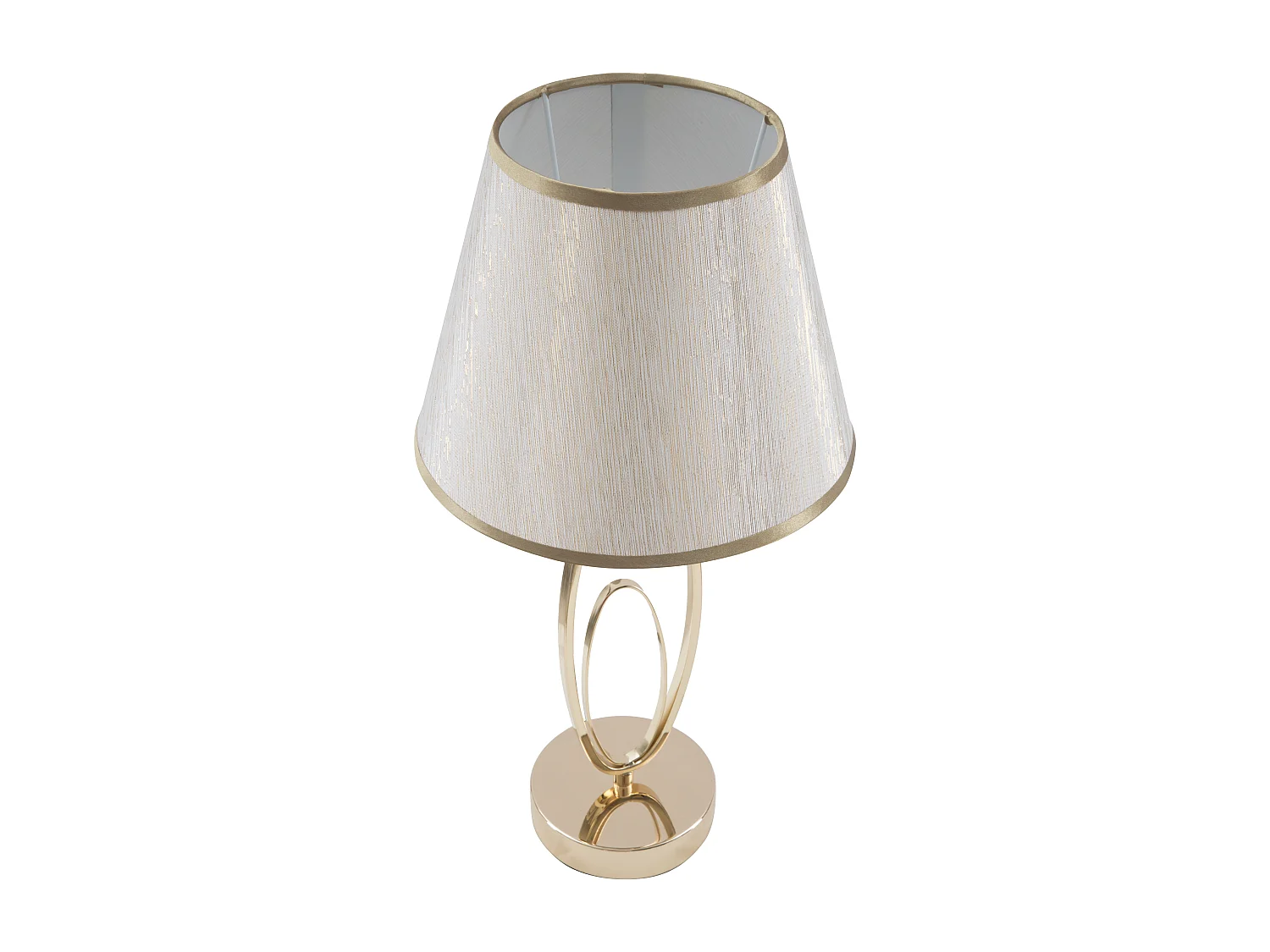 Lampe à Poser en Métal "Flush" 47cm Crème & Or