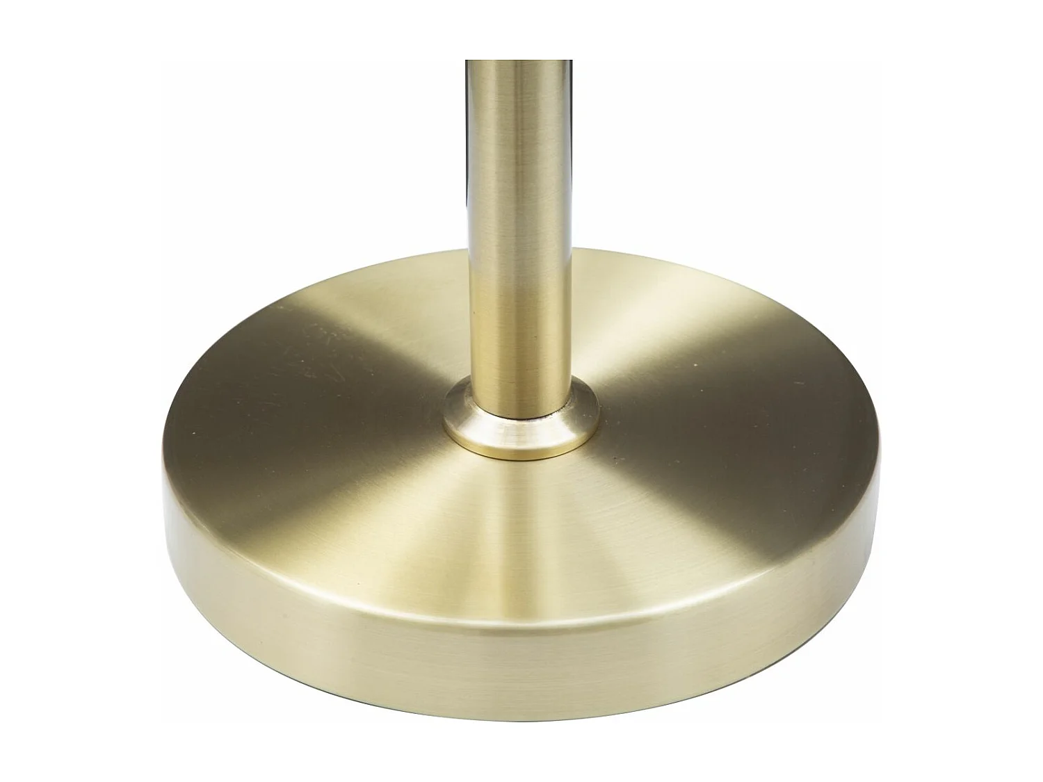 Lampada da tavolo in metallo dorata con 4 sfere in vetro Ø cm 53x74