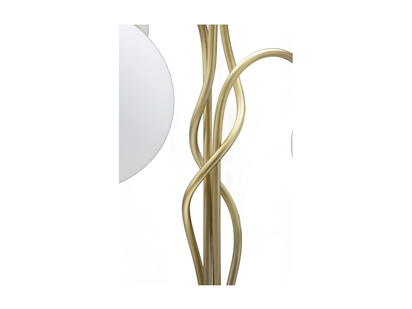 Lampe à Poser Design 4 Sphères "Glamy" 74cm Blanc & Or