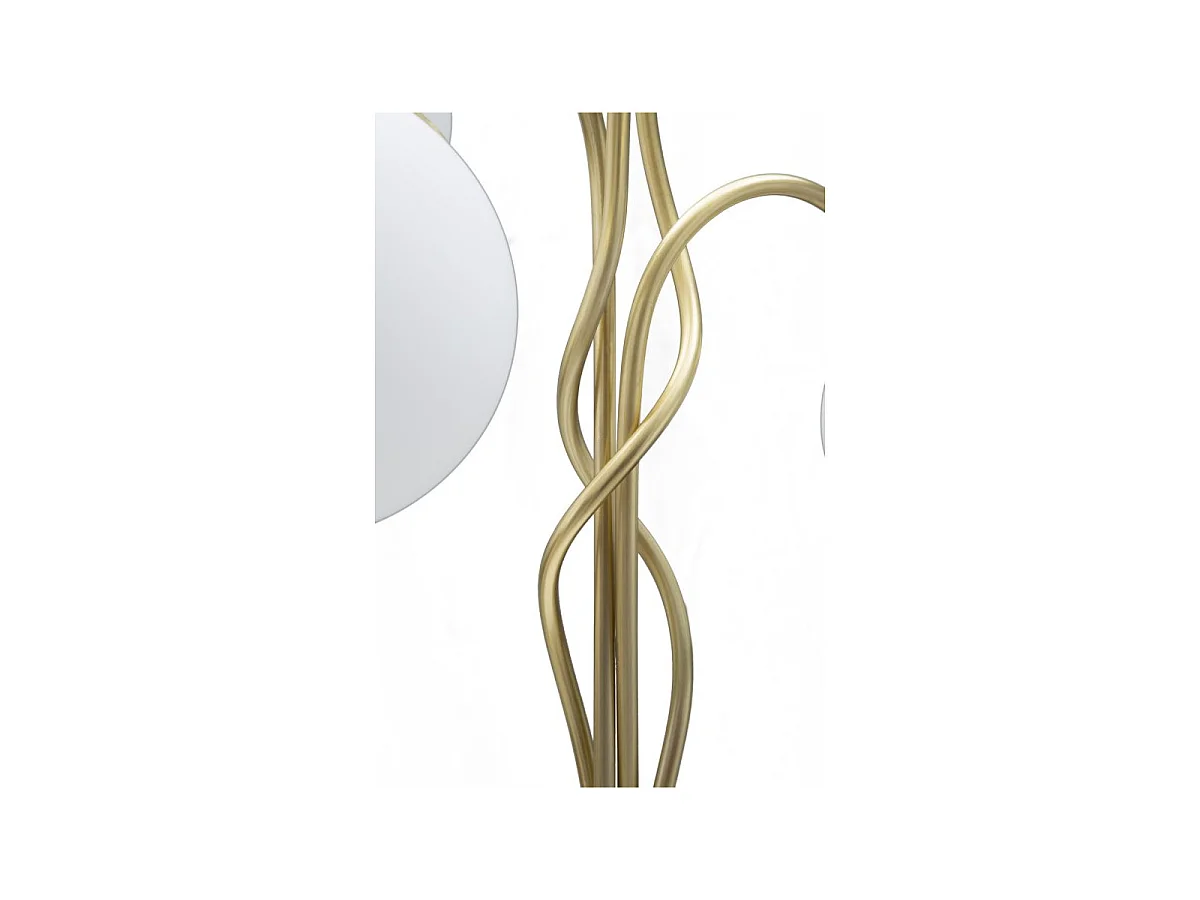 Lampe à Poser Design 4 Sphères "Glamy" 74cm Blanc & Or