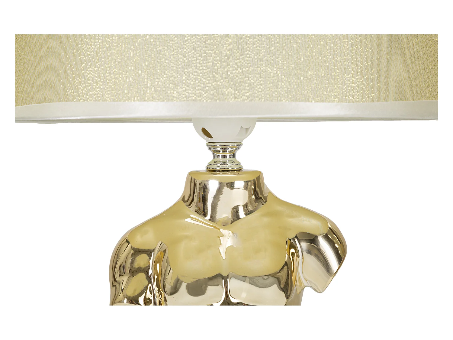 Lampe à Poser en Céramique "Man" 42cm Or