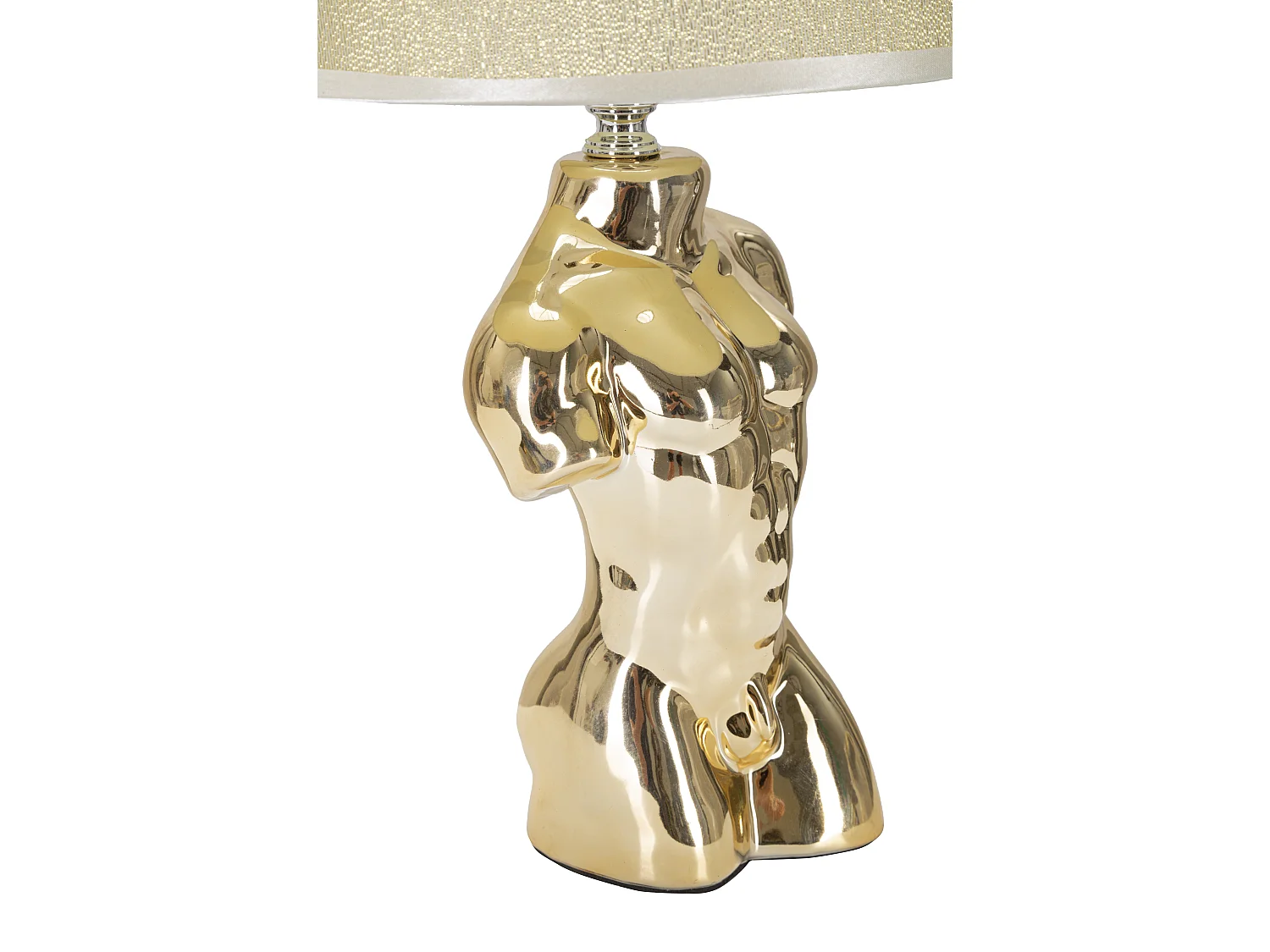 Lampe à Poser en Céramique "Man" 42cm Or