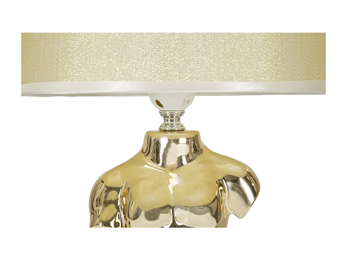 Lampe à Poser en Céramique "Man" 42cm Or