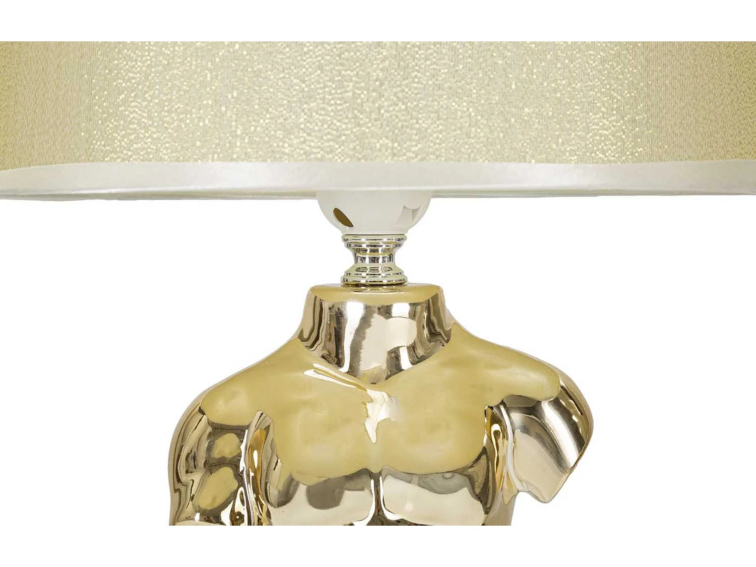 Lampa stołowa Glam Man, kolor złoty, 25 x 25 x 42,5 cm, 1 x E27, max. 40 W, Mauro Ferretti