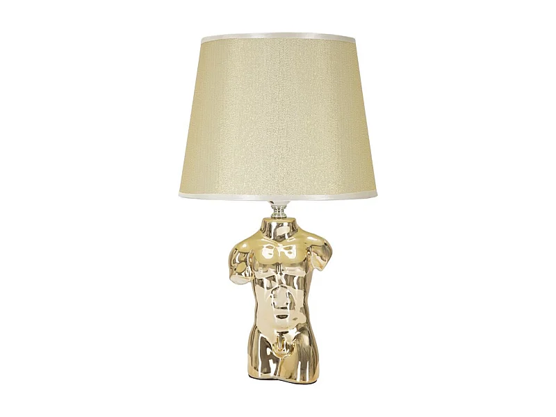 Lampe à Poser en Céramique "Man" 42cm Or