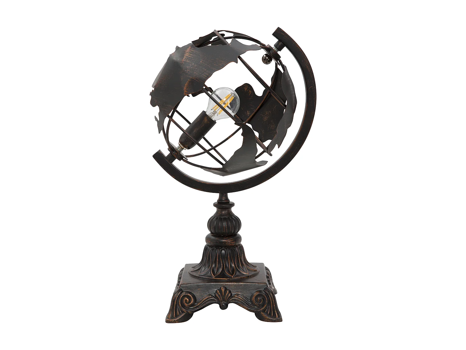 Lampe à Poser en Métal "World" 40cm Noir