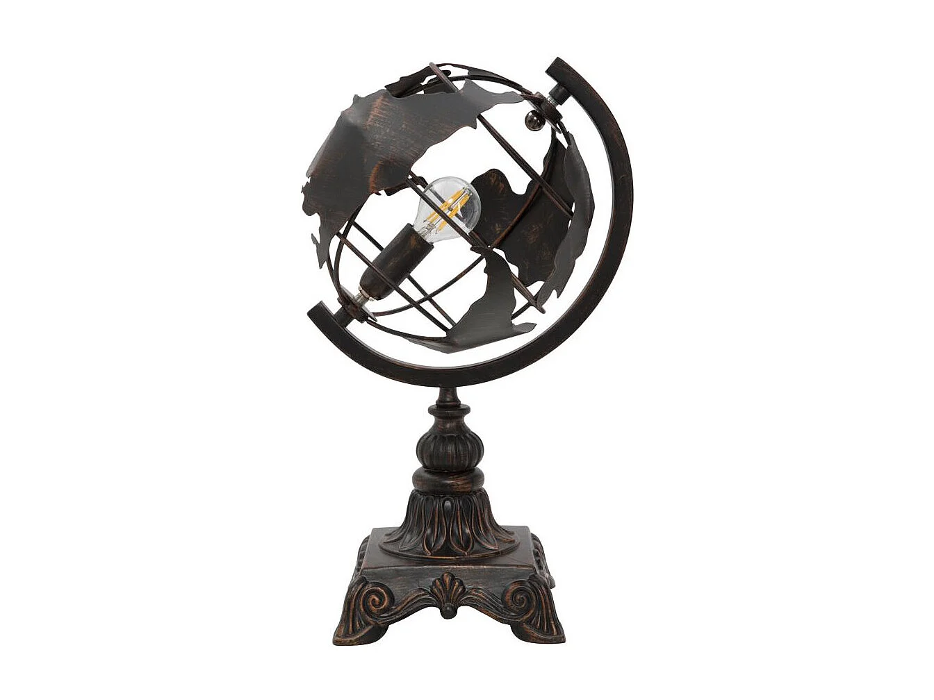 Lampe à Poser en Métal "World" 40cm Noir