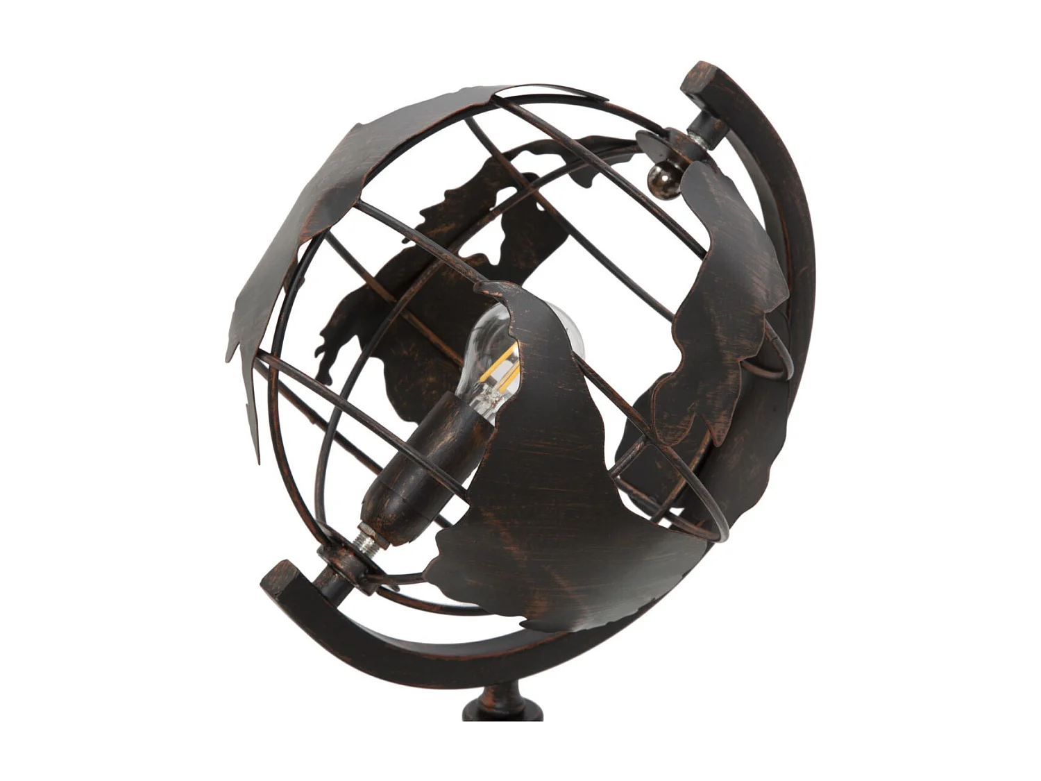 Lampe à Poser en Métal "World" 40cm Noir