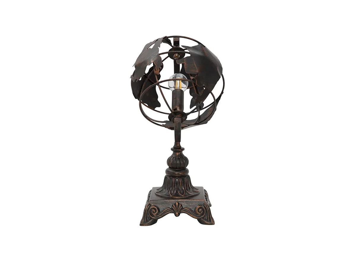 Lampe à Poser en Métal "World" 40cm Noir