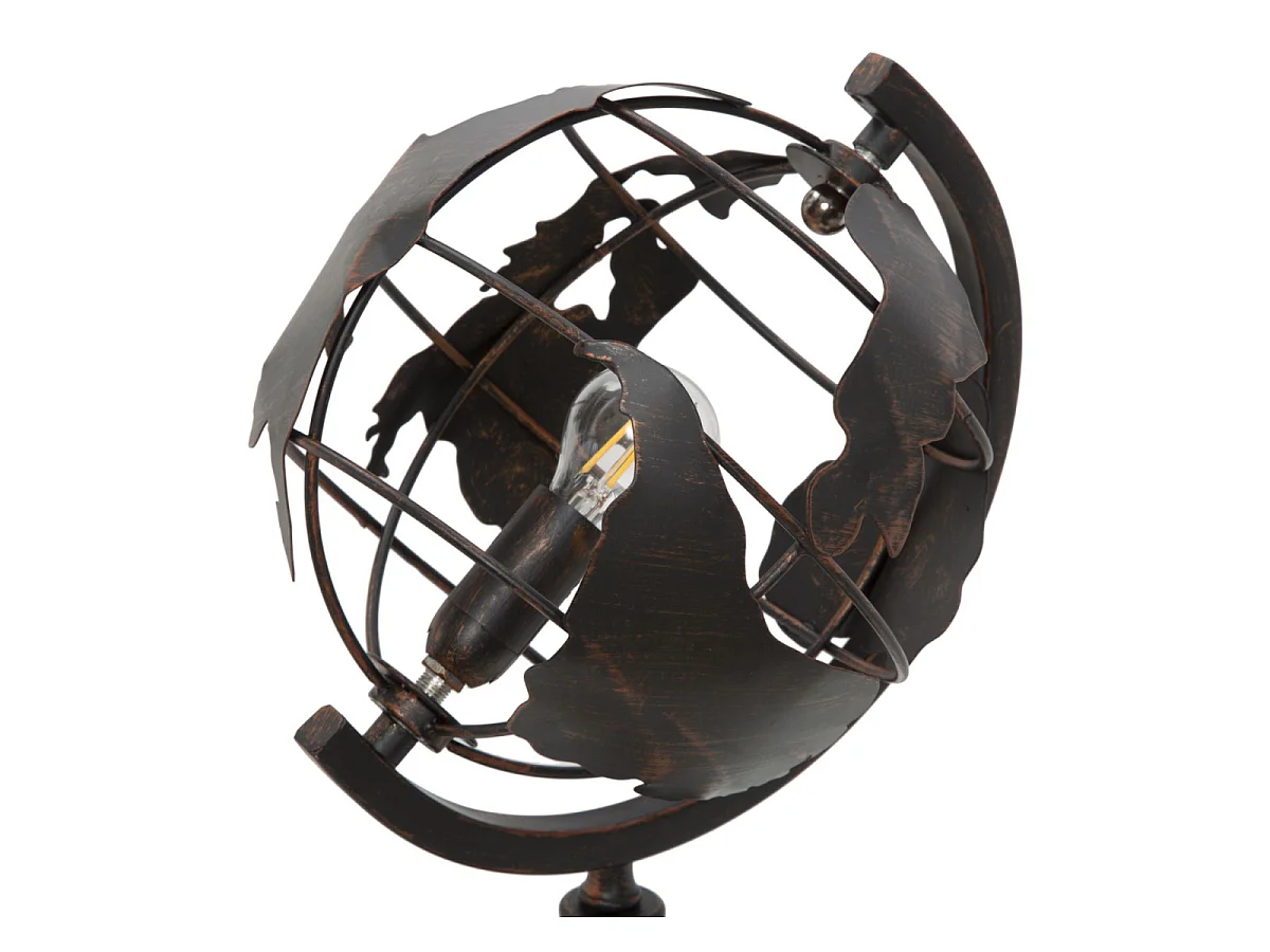 Lampe à Poser en Métal "World" 40cm Noir