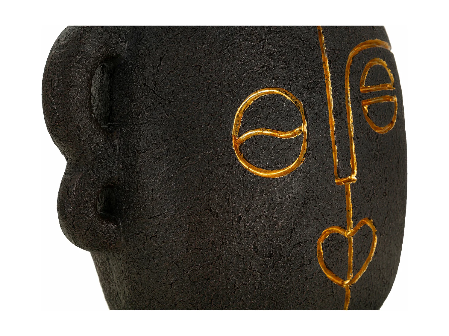 Lampe à Poser en Résine "Tribal" 46cm Marron