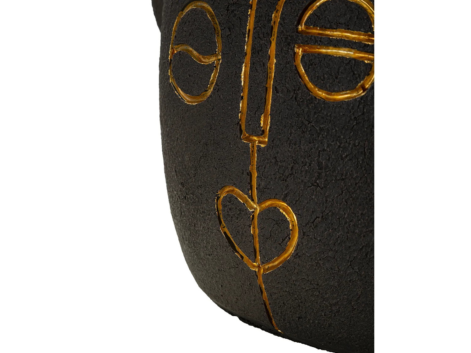 Lampe à Poser en Résine "Tribal" 46cm Marron