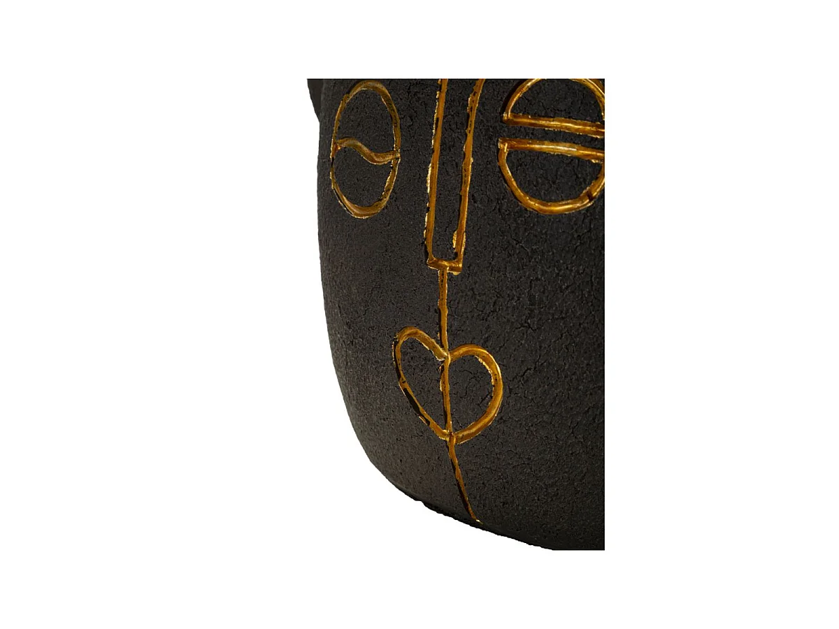 Lampe à Poser en Résine "Tribal" 46cm Marron